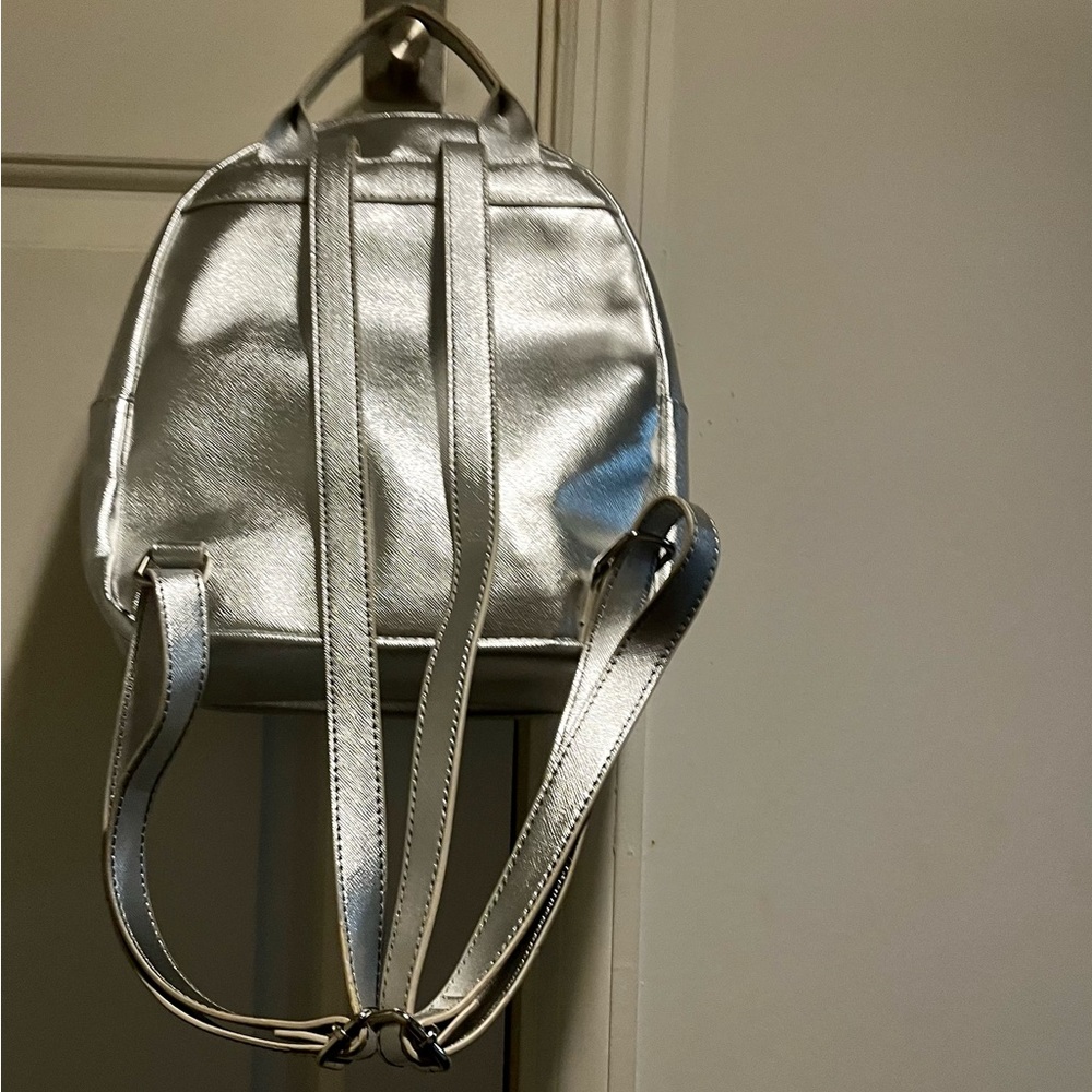 Dabney Lee Metallic Silver Mini Backpack - image 5